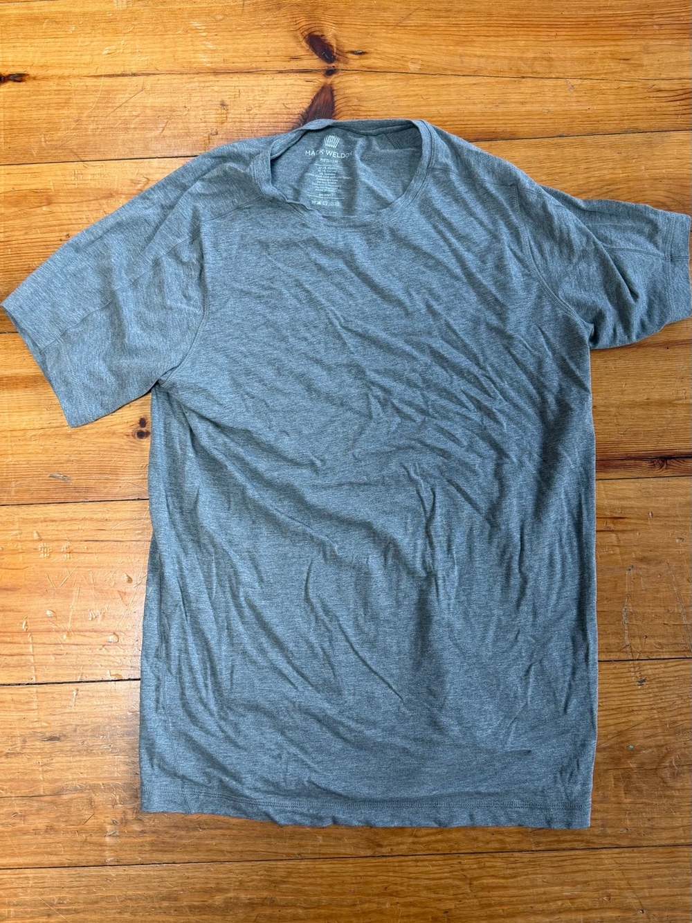 Mack Weldon Men's Crewneck T-Shirt in Heather Gray